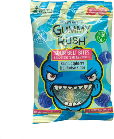 Жевательный мармелад «Кислые язычки. Blue Raspberry»