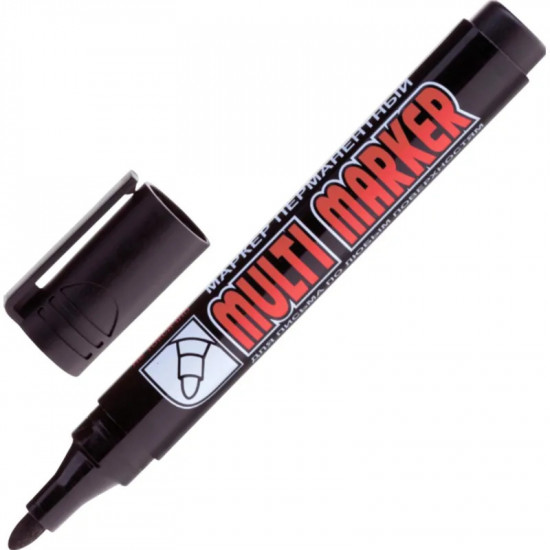 Маркер перманентный «Multi Marker», цвет черный
