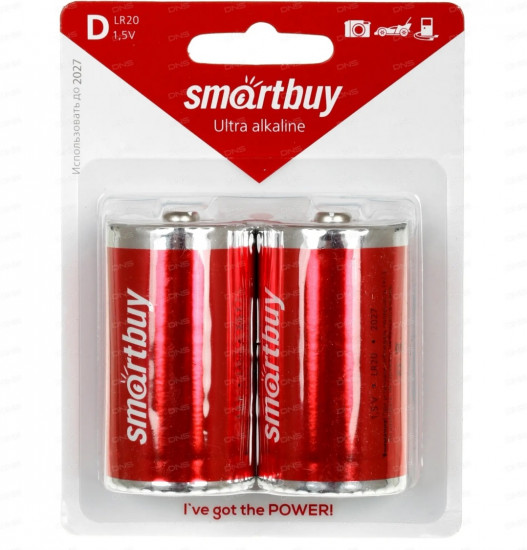 Набор батареек алкаиновых Smartbuy SBBA-D02B