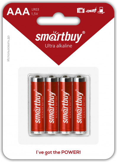 Набор батареек алкалиновых Smartbuy SBBA-3A04B