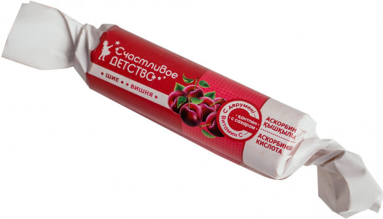 Аскорбиновая кислота со вкусом вишни «Счастливое детсво»рутка вишня