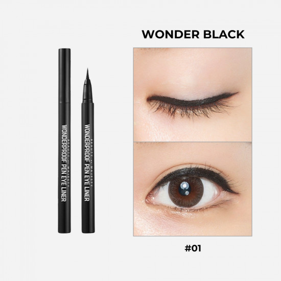 Подводка для глаз «Wonderproof Gel Slim Eyeliner», оттенок 01 Wonder Black