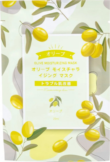 Маска для лица тканевая увлажняющая с экстрактом оливы «Olive Moisturizing»