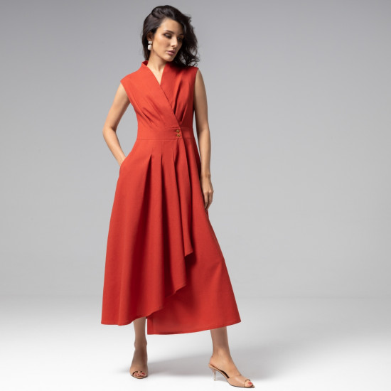 Платье женское «Секреты утонченности (терракотовое)»