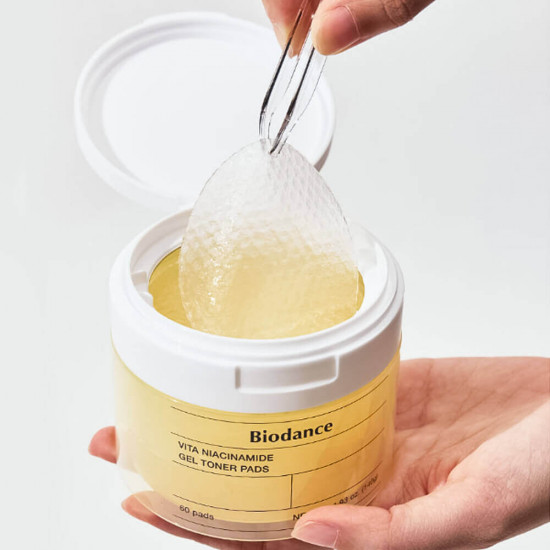 Осветляющие пэды для лица с ниацинамидом для сияния кожи «Vita Niacinamide Gel Toner Pad»