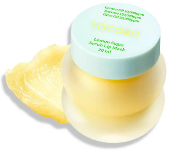 Несмываемая сахарная маска-скраб для губ «Lemon Sugar Scrub Lip Mask»