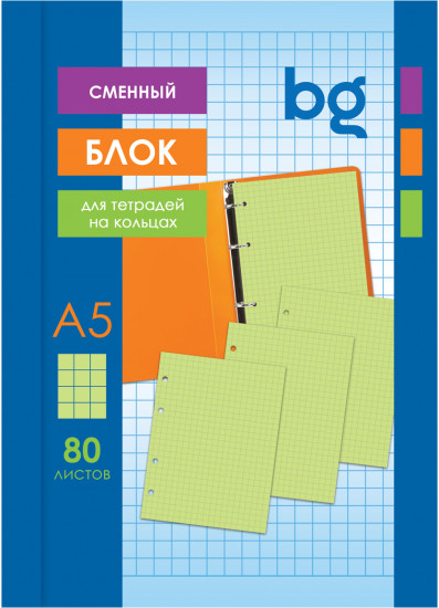 Сменный блок для тетради с вкладышем