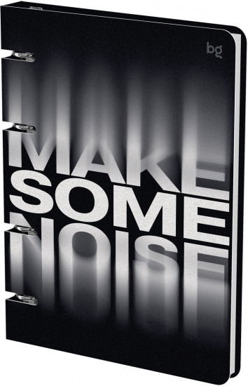Тетрадь на кольцах «Make noise»