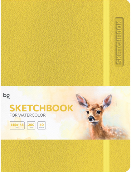 Скетчбук для акварели «Yellow»