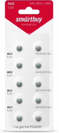 Набор батареек часовых AG0