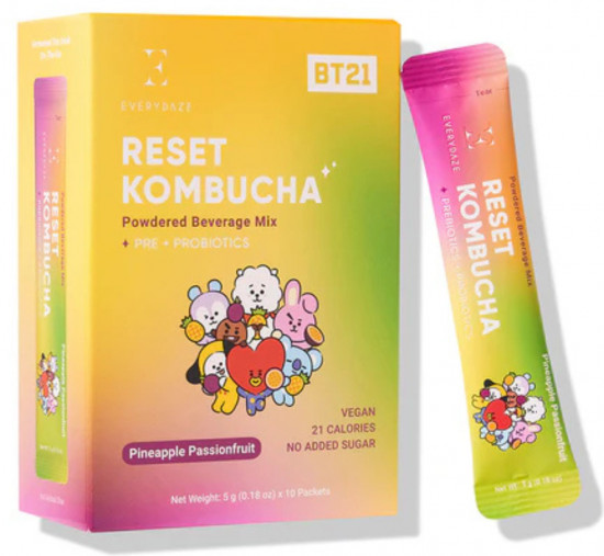 Порошковая смесь с ананасом и маракуйей «Reset Kombucha»
