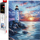 Мозаика алмазная без подрамника «Маяк на закате»