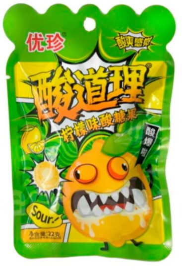 Конфеты с шипучкой «Crazy Lemon»