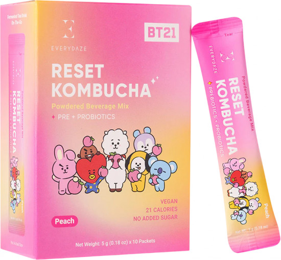 Смесь порошковая для напитков со вкусом персика «Reset Kombucha»