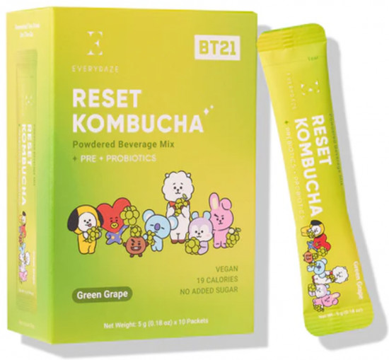Комбуча растворимая со вкусом зелёного винограда «Reset»
