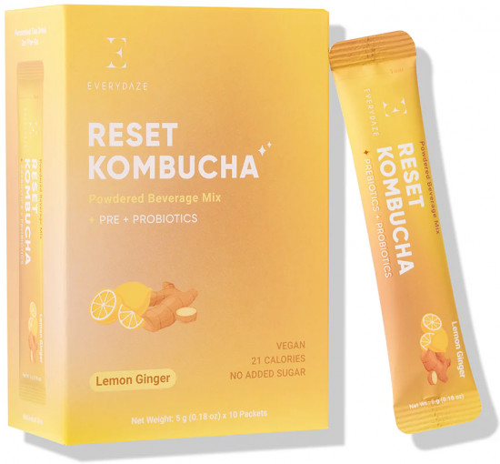 Комбуча растворимая со вкусом лимона и имбиря «Reset»