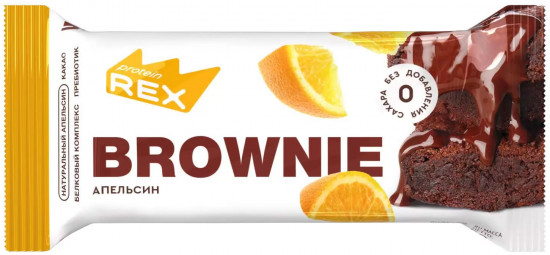 Пирожное протеиновое со вкусом апельсина «Brownie»