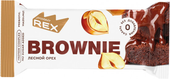 Пирожное протеиновое со вкусом лесного ореха «Brownie»