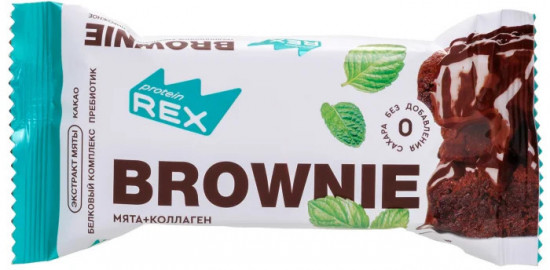 Пирожное протеиновое со вкусом мяты «Brownie»