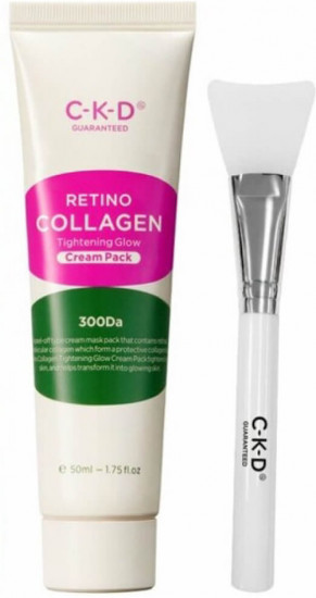 Маска-плёнка для подтяжки лица коллагеновая с кистью «Collagen Tightening Glow Cream Pack»