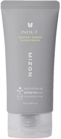 Увлажняющий солнцезащитный крем SPF 50 PA++++ «Inout Watery Sheer Sunscreen»