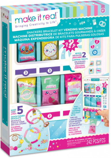 Набор для создания украшений «Snackers Bracelet Kit Vending Machine»
