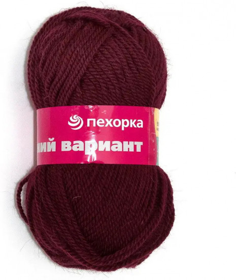 Пряжа для вязания «Зимний вариант», 323 тёмное бордо