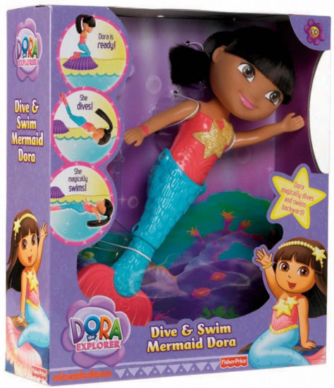 Кукла заводная «Dora the Explorer: Dive & Swim Mermaid»