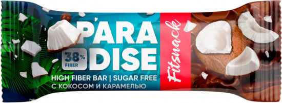 Батончик глазированный со вкусом кокоса и карамели «Paradise»