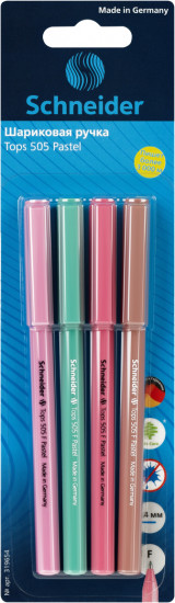 Набор ручек шариковых «Tops 505 F Pastel»