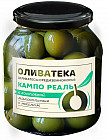 Оливки изумрудные с косточкой пряные в рассоле с маслом «Кампо Реаль»