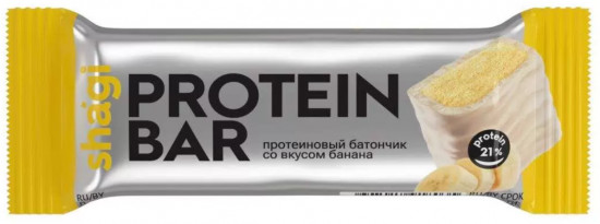 Батончик протеиновый со вкусом банана «Shagi»
