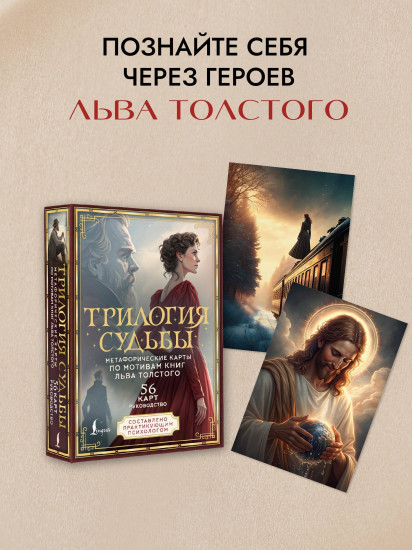 Метафорические карты по мотивам книг Льва Толстого «Трилогия судьбы»
