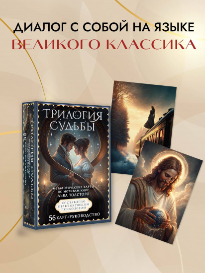 Метафорические карты по мотивам книг Льва Толстого «Трилогия судьбы»