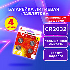 Набор батареек литиевых CR2032