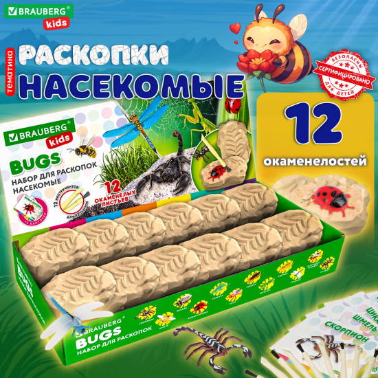 Набор для раскопок «Насекомые»