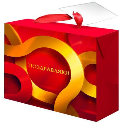 Пакет-коробка подарочная