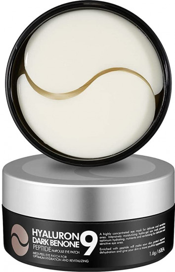 Патчи для глаз с пептидами осветляющие «Hyaluron Dark Benone Peptide 9 Ampoule Eye Patch»