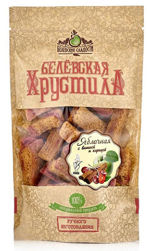 Белевская хрустила яблочная с вишней и корицей без сахара