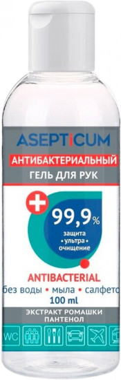Антибактериальный гель для рук с экстрактом ромашки и пантенолом