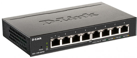 Коммутатор DGS-1100-08PV2/A3A