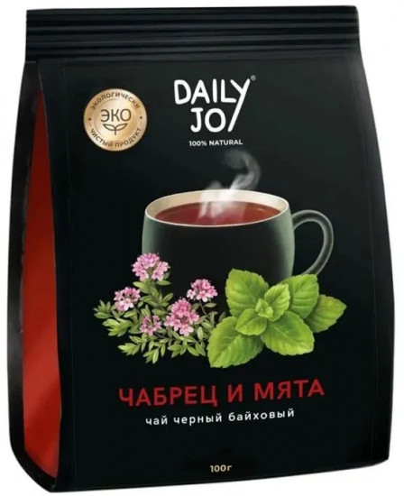 Чай черный байховый c чабрецом и мятой