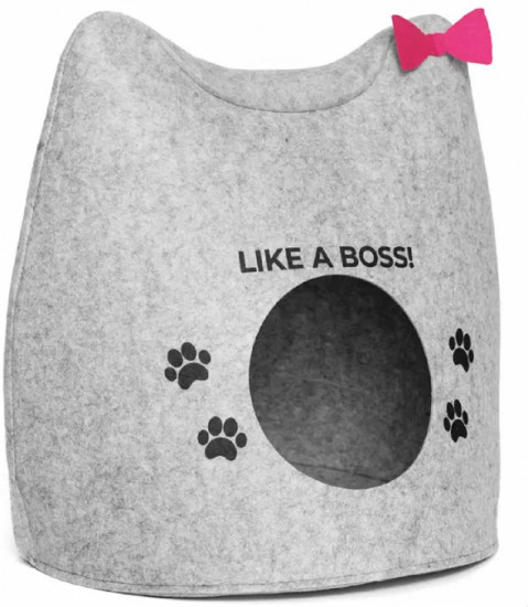 Домик для кошек из войлока «Like a Boss!»