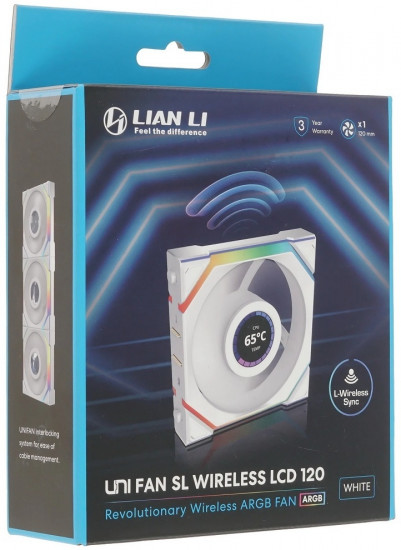 Вентилятор для корпуса Uni Fan SL Wireless LCD 120 Reverse Blade G99.12SLLCD1W1W.00