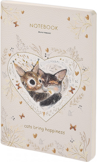 Тетрадь общая «Love me. Котики. Одно сердце»