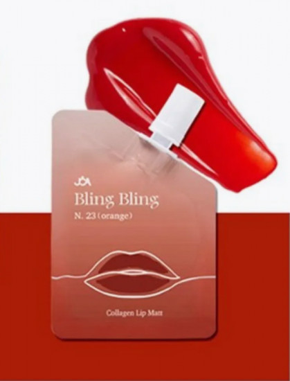 Тинт для губ «Bling Bling Collagen Lip Matt», оттенок 23 Orange