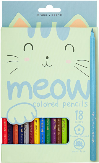 Набор карандашей цветных «Meow»