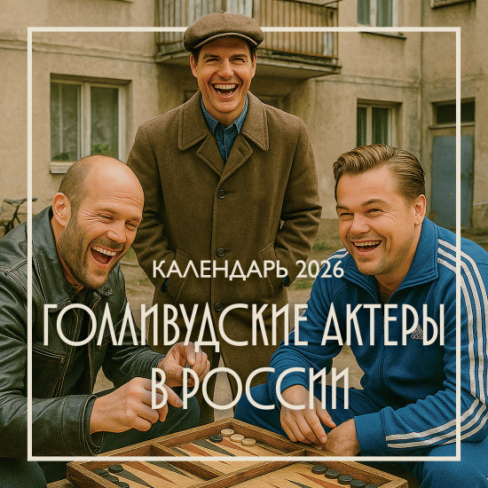 Календарь настенный на 2026 год «Голливудские актеры в России»