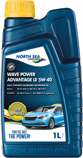 Моторное масло Wave Power Advantage LE 5W-40