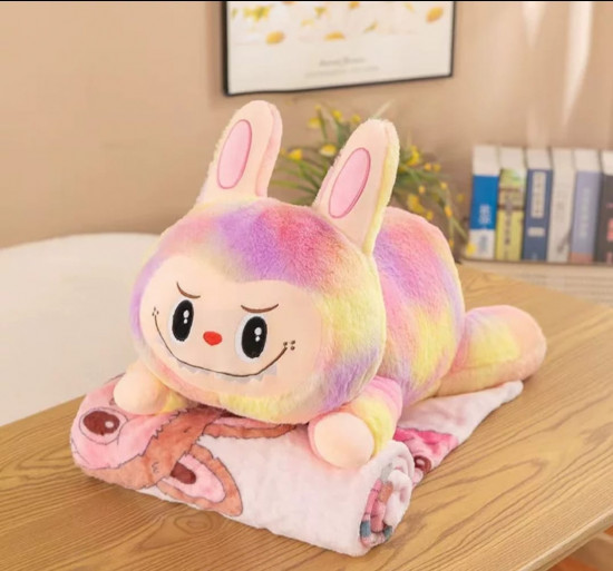 Одеяло детское с игрушкой «Labubu»
